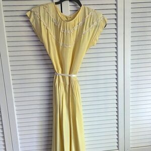 Vintage Yellow Dress